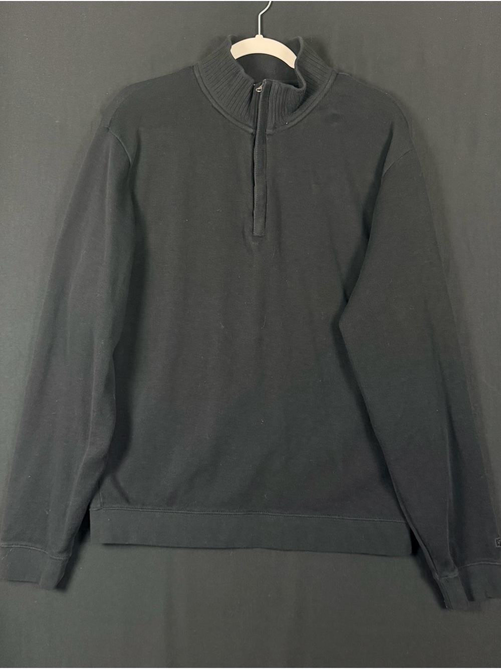 Cutter & Buck Men's Black Quarter-Zip Pullover like new Golf Prep Academic